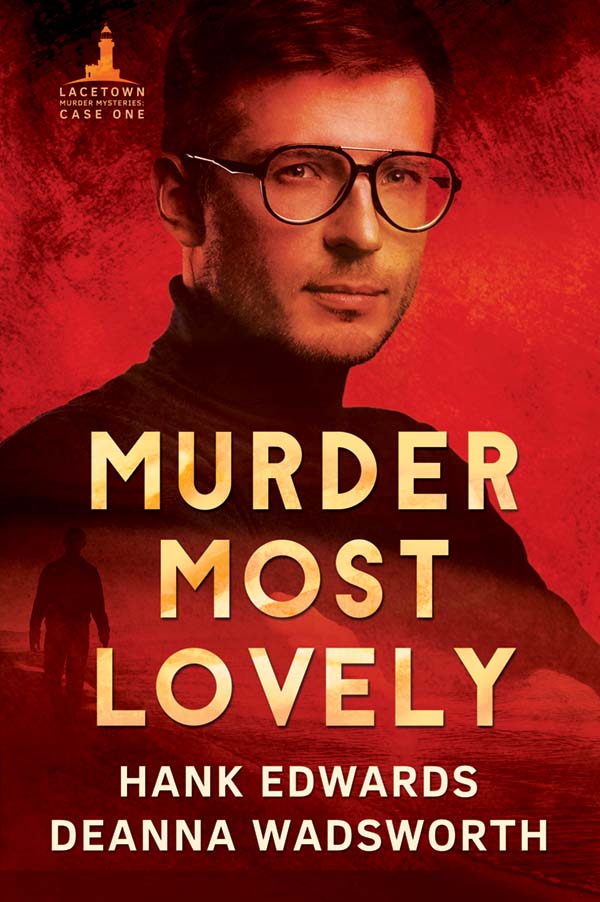 Image of a serious man with glasses above title Murder Most Lovely with author names beneath