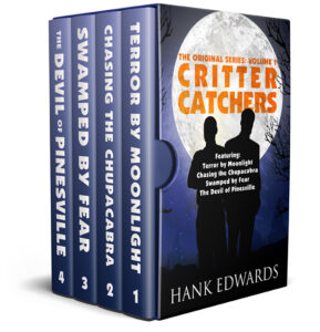 image of a boxed set collection of the first four books of the original Critter Catchers series