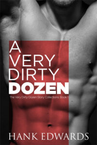 A Very Dirty Dozen book cover showing the title in front of a man's bare torso